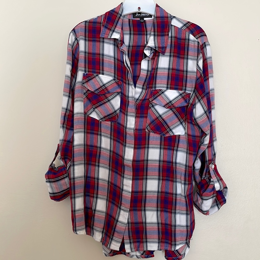 Sam Edelman long sleeve flannel shirt